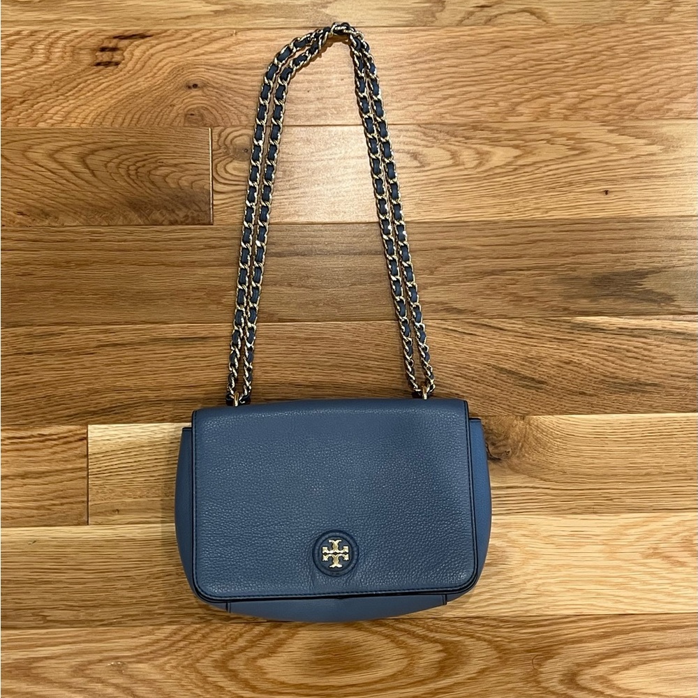 Tory Burch Blue Leather Crossbody Bag